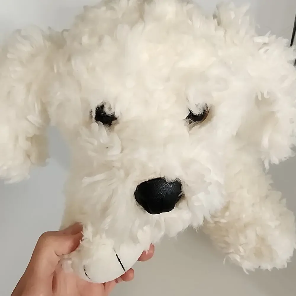 Build a Bear Workshop White Shaggy Dog 16
